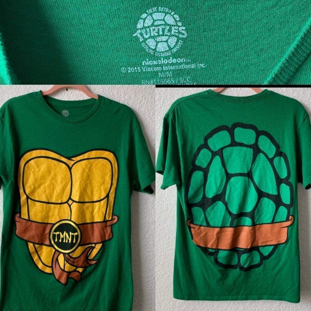 M TMNT Nickelodeon Teenage Mutant Ninja Turtles shell Halloween tshirt MEDIUM